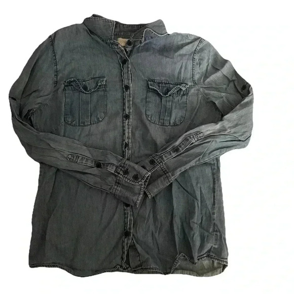 Women’s Laurel And Lucy Button Up Blue Top Size Medium - Picture 1 of 5